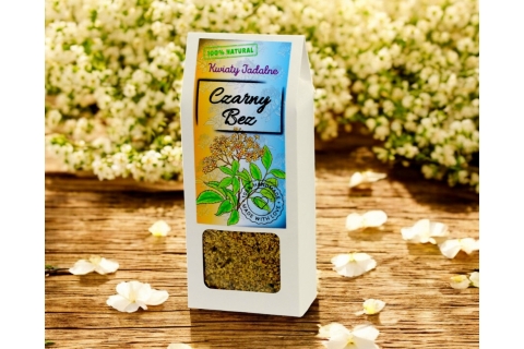 Kwiaty Jadalne SUSZONE KWIATY CZARNEGO BZU (30g) Na Prezent